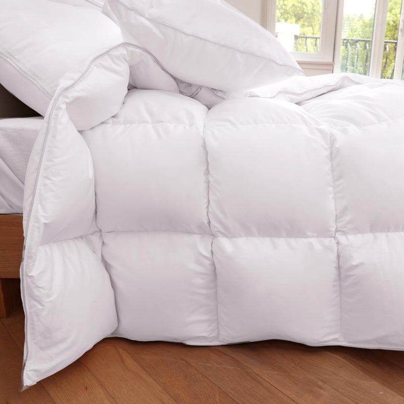 MOOFUN All Season 50Oz Fill Down Comforter Queen Size w/odorless greyduck Down,Soft &Noiseless Cover 400thread Count for Noise Sensitive Sleeper, Hotel Collection Lightweight Duvet Insert 90 * 90Inch - Image 2